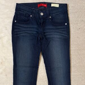 GUESS Women's Navy Medium Rise Skinny Jeans